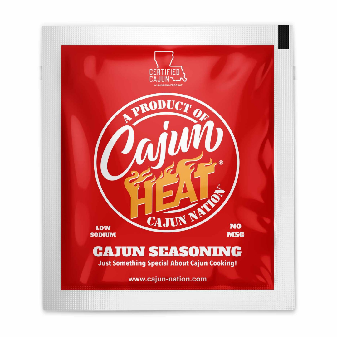 Cajun Nation - Cajun Heat - GEAUX PACKS- Low Sodium - No MSG - Packets