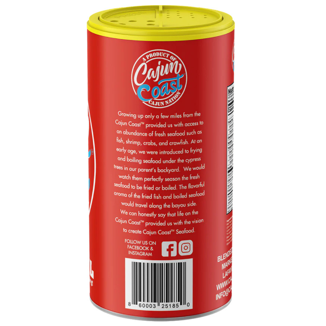 Cajun Nation - Cajun Coast - Spicy Citrus - Seafood Boil - Low Sodium - No MSG - Gluten-Free - GEAUX GET THE RED CAN!