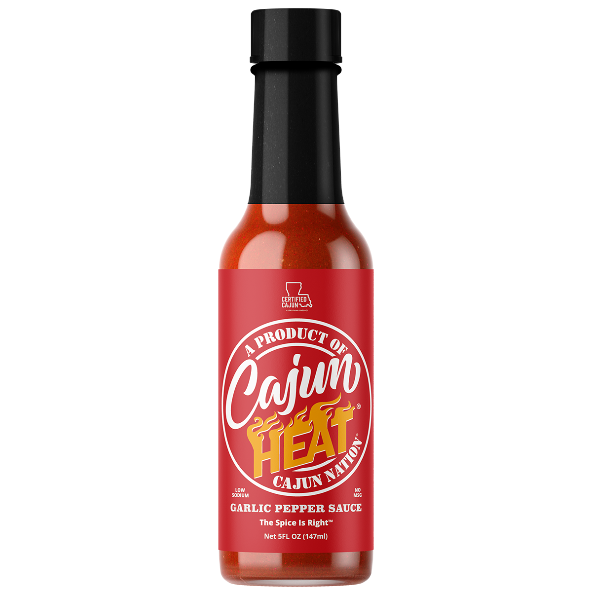 • Authentic Cajun Flavor- Bold Louisiana flavor from the Cajun Coast! This garlic pepper hot sauce packs roasted red pepper heat, Cajun spice, and rich, zesty character in every 5 oz bottle.
• Low Sodium, No MSG- Only 100mg sodium per serving and absolutely no MSG. Enjoy a clean, bold, spicy garlic pepper sauce that fits your low-sodium lifestyle without sacrificing Cajun taste.
• Garlic Pepper in Vinegar- Classic garlic pepper sauce in vinegar style—perfect balance of tang and heat. Drizzle on everything.