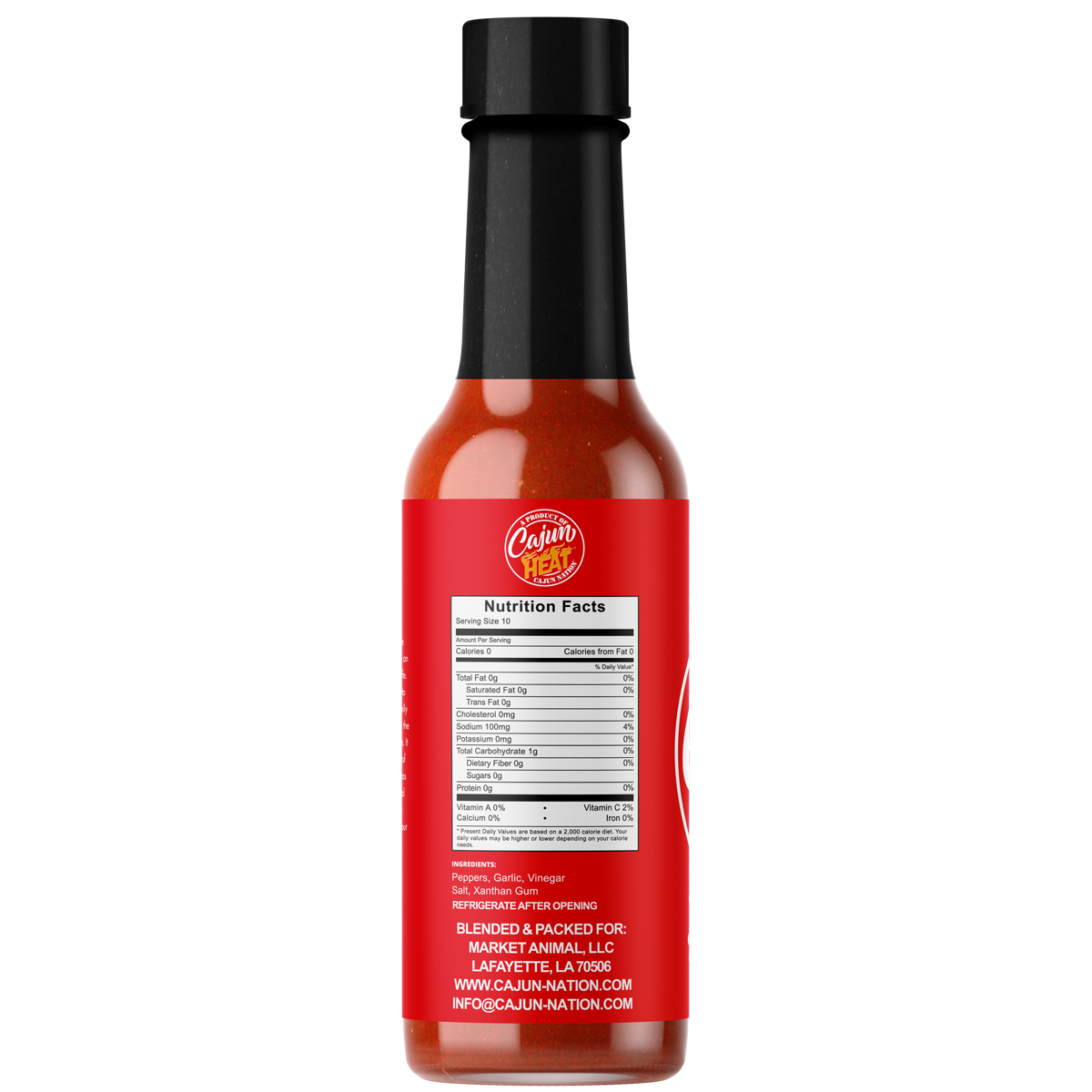 • Authentic Cajun Flavor- Bold Louisiana flavor from the Cajun Coast! This garlic pepper hot sauce packs roasted red pepper heat, Cajun spice, and rich, zesty character in every 5 oz bottle.
• Low Sodium, No MSG- Only 100mg sodium per serving and absolutely no MSG. Enjoy a clean, bold, spicy garlic pepper sauce that fits your low-sodium lifestyle without sacrificing Cajun taste.
• Garlic Pepper in Vinegar- Classic garlic pepper sauce in vinegar style—perfect balance of tang and heat. Drizzle on everything.