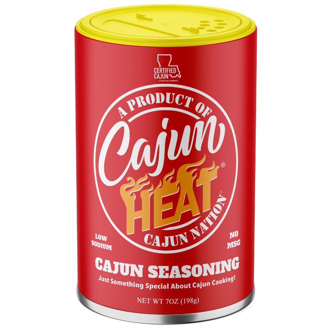 Cajun Heat Spicy Cajun Seasoning | Cajun Heat Red Can