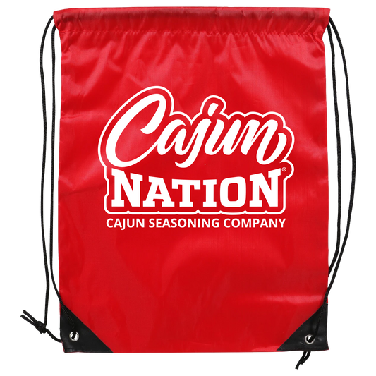Cajun Nation Co. Drawstring Bag: Material: Polyester Width: 13.375 in. Height: 1.25 in. Length: 17 in.