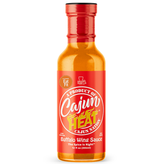•	AUTHENTIC CAJUN FLAVOR – Straight from Louisiana’s Cajun Coast, this bold buffalo wing sauce blends zesty Cajun Nation seasoning for a true Southern kick. The spice is right!
•	LOW SODIUM, NO MSG – Only 85mg sodium per serving and no MSG. A flavorful buffalo sauce you can enjoy without guilt, perfect for health-conscious spice lovers.
•	VERSATILE USAGE – Ideal on buffalo wings, buffalo chicken, grilled meats, veggies, shrimp, or mixed into buffalo chicken dip. A bold twist on buffalo wild wings sauce!