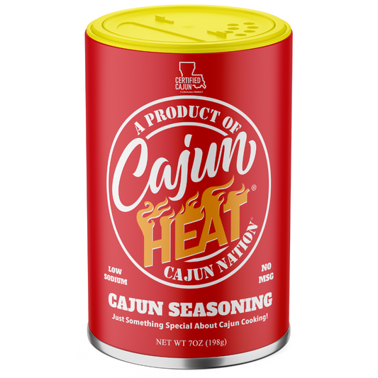  Louisiana Authentic Cajun Seasoning – Cajun Heat is proudly crafted in Louisiana along the Cajun Coast, delivering a certified authentic Cajun flavor experience straight from the bayou.
Low Sodium, Gluten-Free, and No MSG- Perfect for those watching sodium intake, this seasoning packs extra HEAT and, flavor with only 140mg of sodium per serving—no MSG, no gluten, and no compromise.
Not Salty. GEAUX GET THE RED CAN!