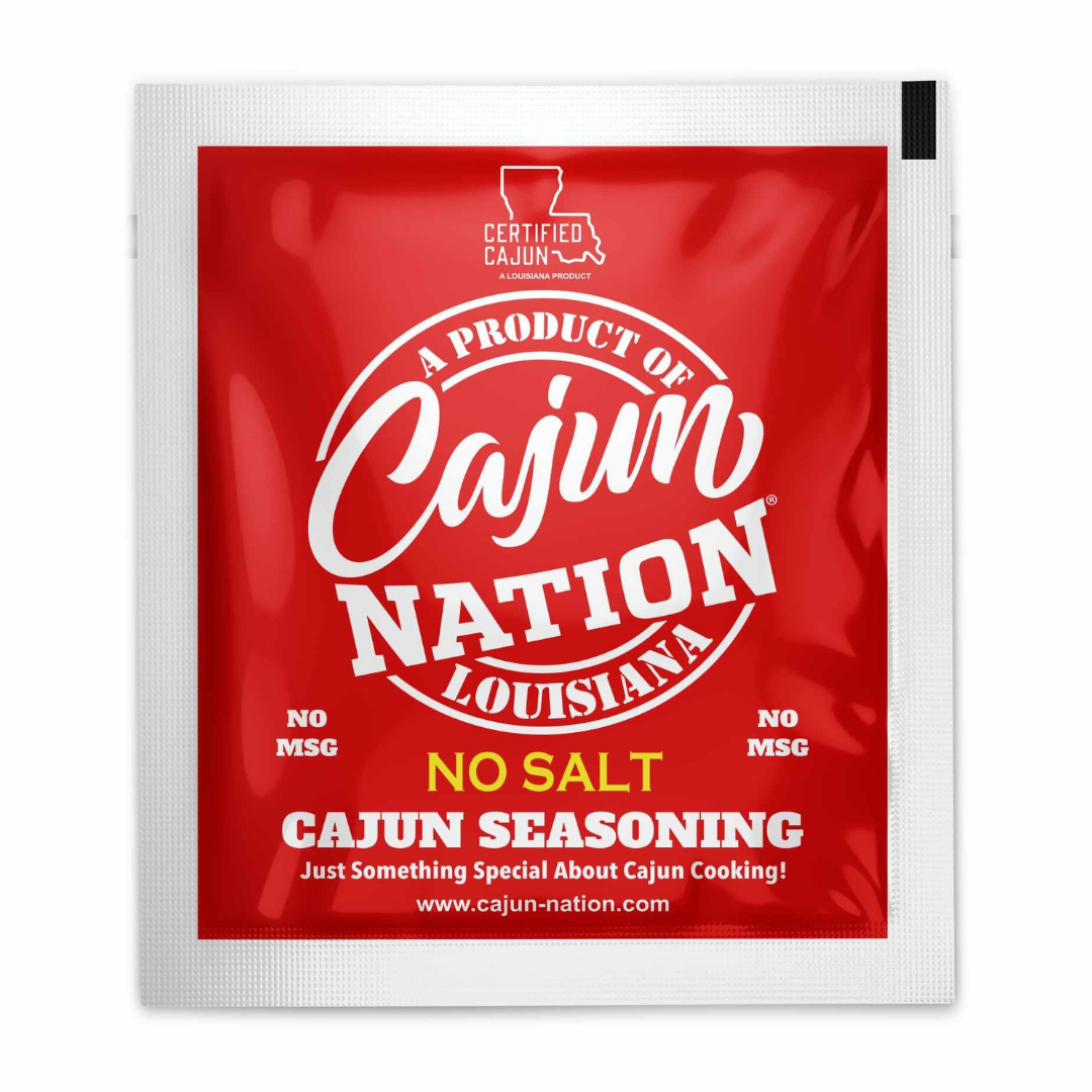 Cajun Nation  -  No Salt - HEALTHIES - No MSG - Gluten-Free - Cajun Seasoning - GEAUX GET THE RED CAN!