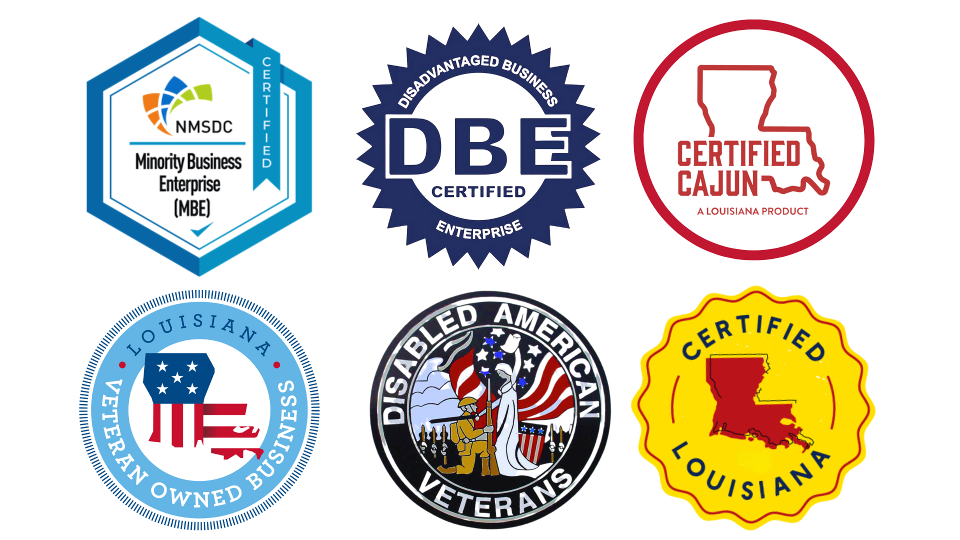 Cajun Nation Cajun Seasoning Company Badges