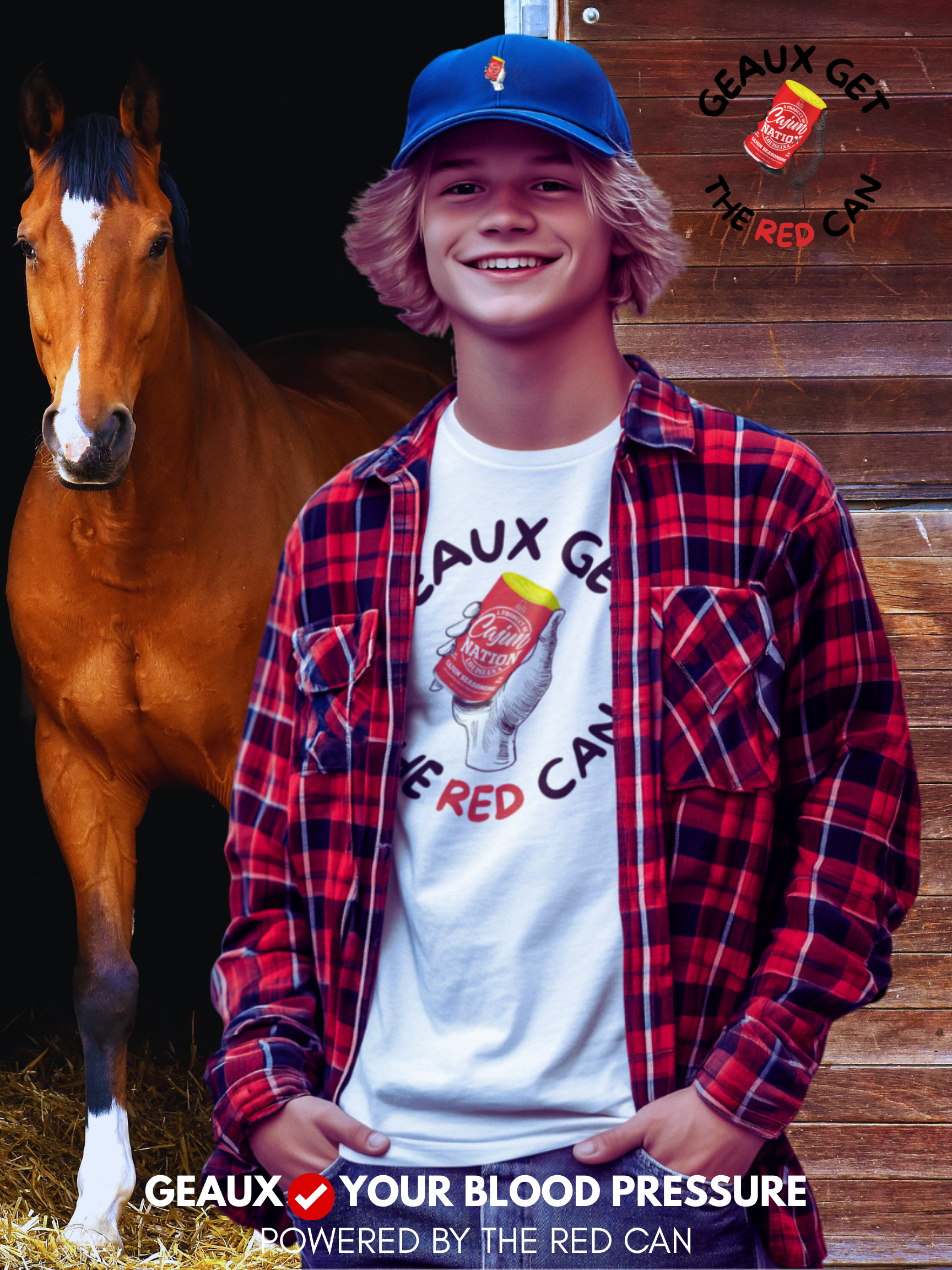 CAJUN NATION co-branding with the commUNITY in the fight against high blood pressure. GEAUX GET THE RED CAN! LOW SODIUM.🧂 NO MSG.🚫 GREAT FLAVOR.😋 CERTIFIED CAJUN.⚜️  #GeauxGetTheRedCan #CajunNationSeasoning #CajunNation #Cajun Heat #CajunCoast #CajunSugar #HomeChef #CajunCooking #CajunRecipes #Cajun #Cajuns #CajunSpices #CajunSeasoning, #Seasoning #Spices #Seafood Boil #HotSauce #ChowChow #GarlicPepper #Garlic #Pepper #Cajun Food #LowSodium #NoMSG #commUNITY