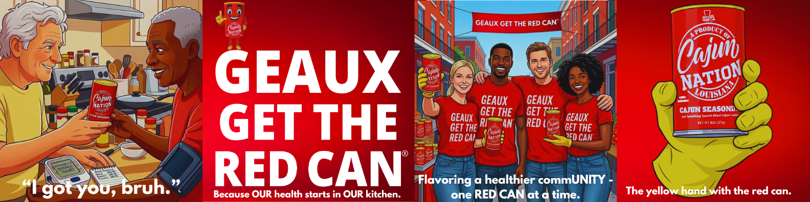 Community first with the red can!