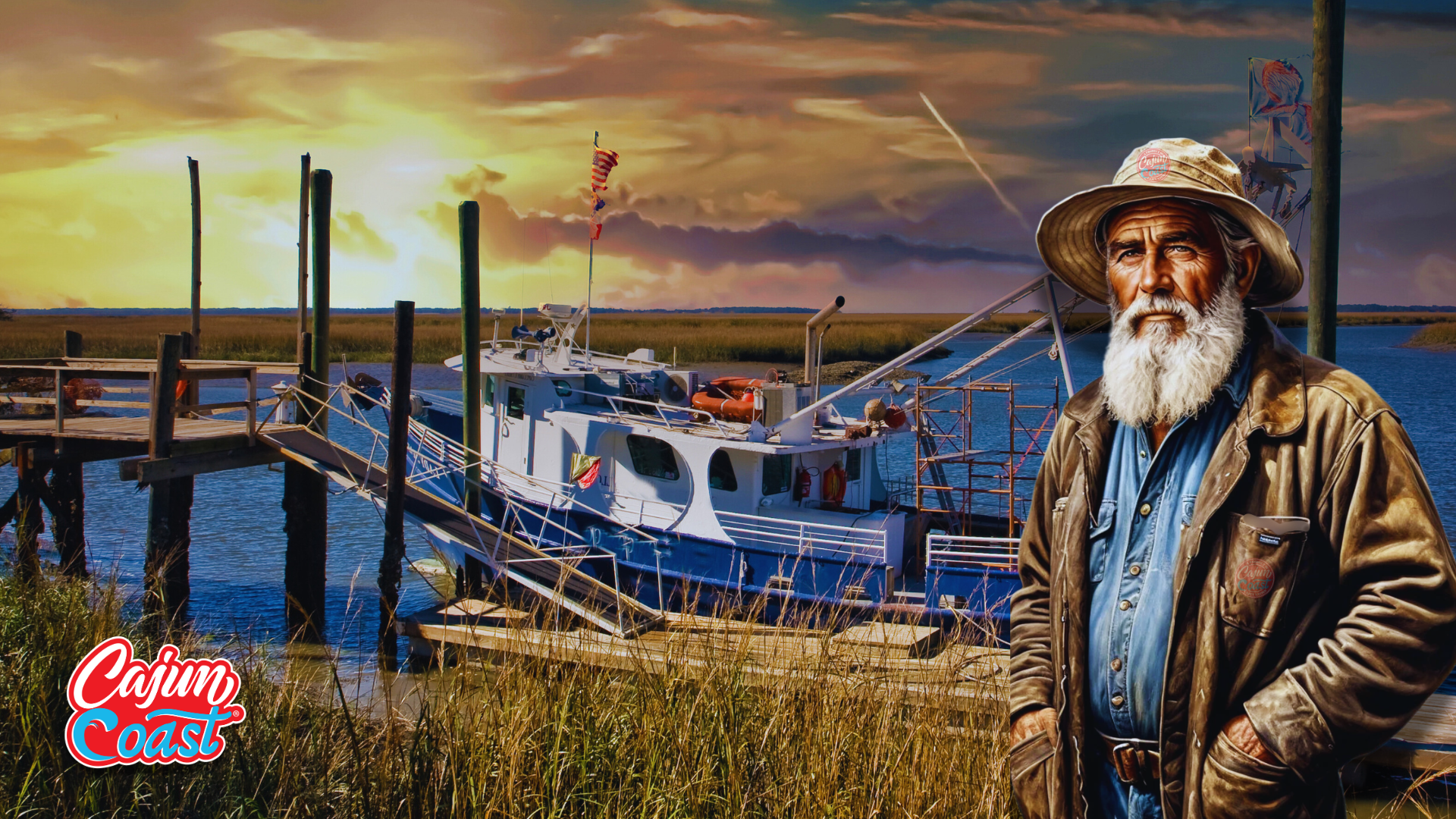 Cajun Nation - Cajun Coast - Shrimp Boat - Shrimper