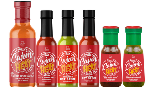  The Spice Is Right - Cajun Heat - Low Sodium - No MSG - Gluten-Free - Buffalo Wing Sauce - Hot Sauce
