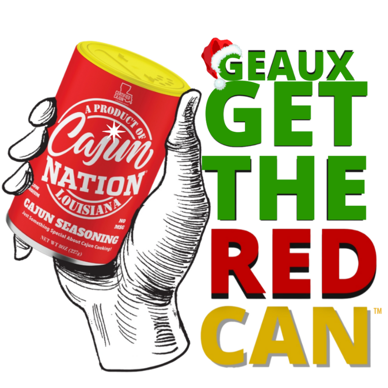 CAJUN NATION co-branding with the commUNITY in the fight against high blood pressure. GEAUX GET THE RED CAN! LOW SODIUM.🧂 NO MSG.🚫 GREAT FLAVOR.😋 