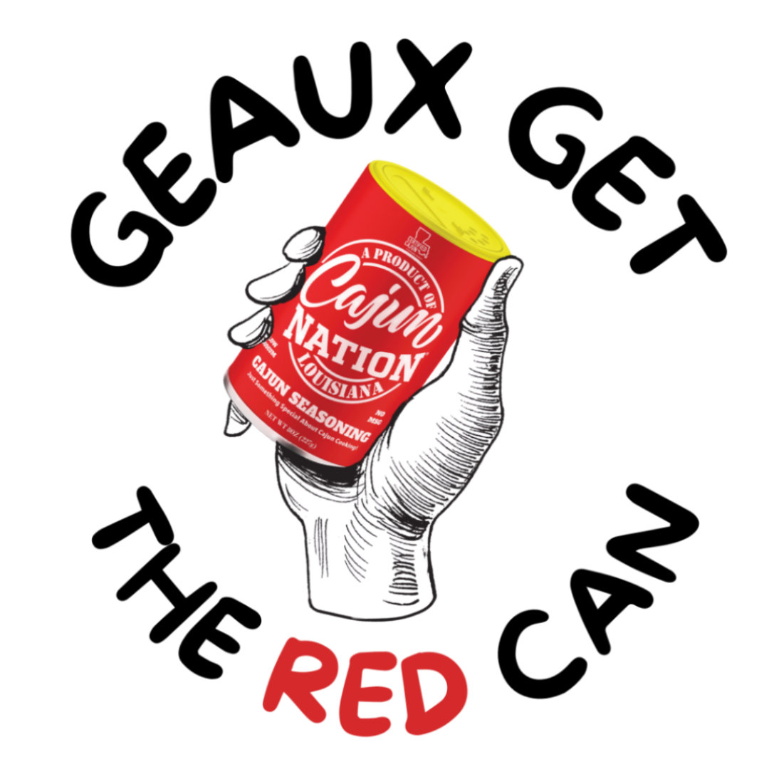 CAJUN NATION co-branding with the commUNITY in the fight against high blood pressure. GEAUX GET THE RED CAN! LOW SODIUM.🧂 NO MSG.🚫 GREAT FLAVOR.😋 CERTIFIED CAJUN.⚜️  #GeauxGetTheRedCan #CajunNationSeasoning #CajunNation #Cajun Heat #CajunCoast #CajunSugar #HomeChef #CajunCooking #CajunRecipes #Cajun #Cajuns #CajunSpices #CajunSeasoning, #Seasoning #Spices #Seafood Boil #HotSauce #ChowChow #GarlicPepper #Garlic #Pepper #Cajun Food #LowSodium #NoMSG #commUNITY
