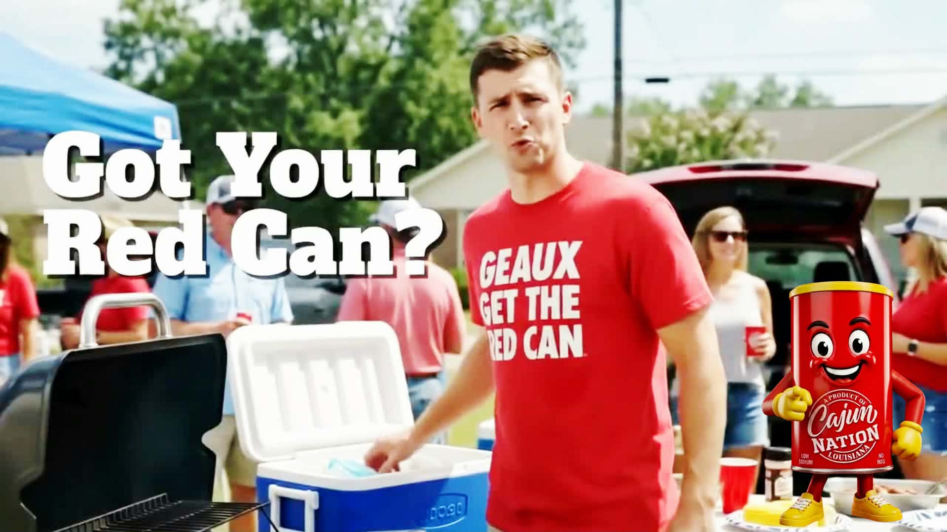 Load video: GEAUX GET THE RED CAN