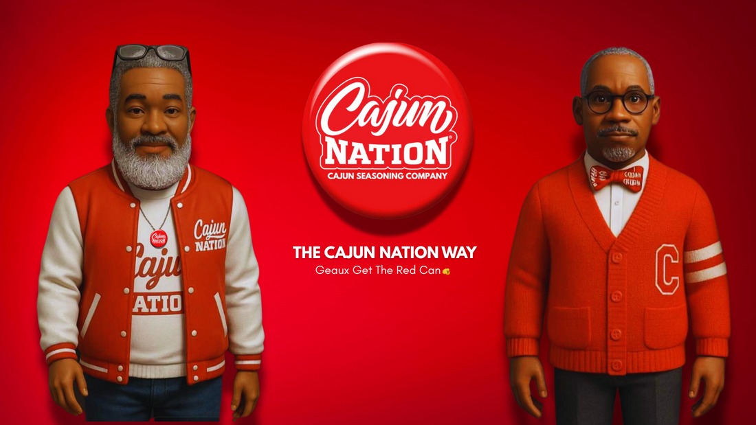 CAJUN NATION co-branding with the commUNITY in the fight against high blood pressure. GEAUX GET THE RED CAN! LOW SODIUM.🧂 NO MSG.🚫 GREAT FLAVOR.😋 CERTIFIED CAJUN.⚜️  #GeauxGetTheRedCan #CajunNationSeasoning #CajunNation #Cajun Heat #CajunCoast #CajunSugar #HomeChef #CajunCooking #CajunRecipes #Cajun #Cajuns #CajunSpices #CajunSeasoning, #Seasoning #Spices #Seafood Boil #HotSauce #ChowChow #GarlicPepper #Garlic #Pepper #Cajun Food #LowSodium #NoMSG #commUNITY #TheRedCan #RealCajun