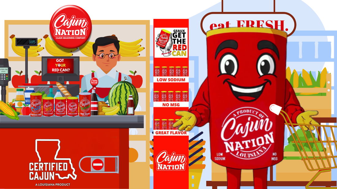 The Red Can Man shopping...!