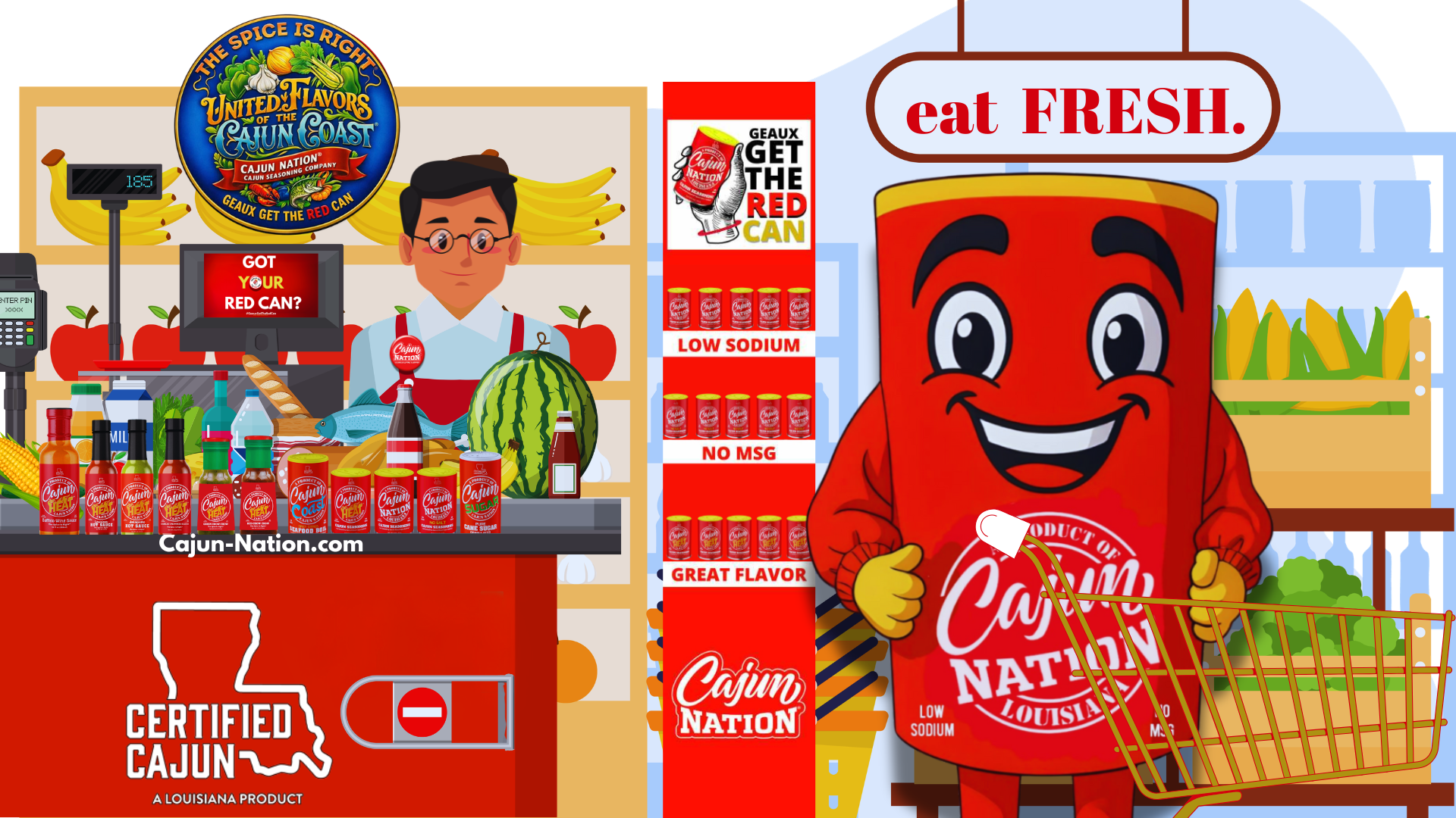 Load video: The Red Can Man shopping..!!!!!