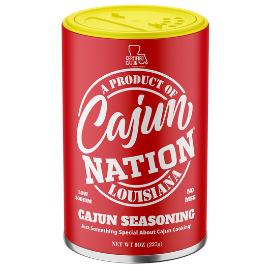 Cajun Nation - Cajun Seasoning - Red Can - Low Sodium - No MSG - Gluten-Free - GEAUX GET THE RED CAN!