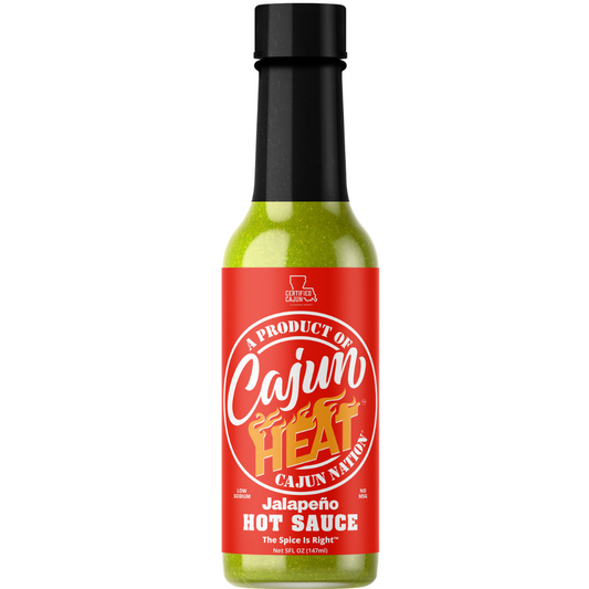 •	Authentic Cajun Heat – Crafted in Louisiana, this creamy jalapeño sauce delivers real Cajun flavor with roasted green pepper spice and just 100mg sodium per serving.
•	Flavor Meets Balance – A bold, smoky kick without MSG or overpowering heat. Elevates gumbo, shrimp, red beans, jambalaya, and more with every drop.
•	Culinary Versatility – Splash onto eggs, mix into dressings, drizzle over grilled meats, or stir into sauces and marinades—perfect for everyday and gourmet cooking. The Spice Is Right.