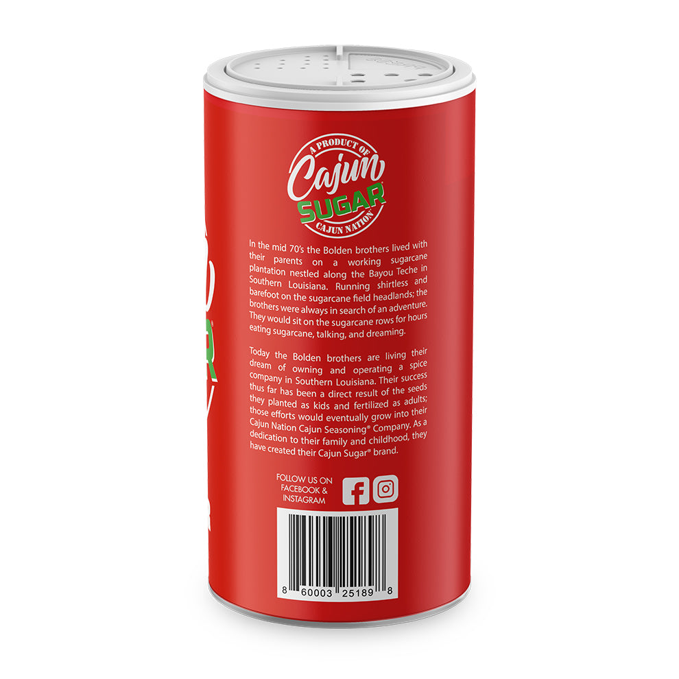  100% Pure Cane Sugar – Granulated White Sugar - Cajun Sugar - Geaux Get The Red Can! - The Spice Is Right. 